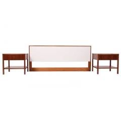 Queen Headboard and Two Nightstands by Florence Knoll