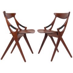 Pair of Model 71 Occasional Chairs by A. Hovmand-Olsen