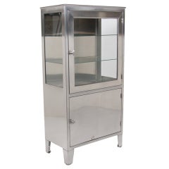 Retro Stainless Steel Medical Cabinet