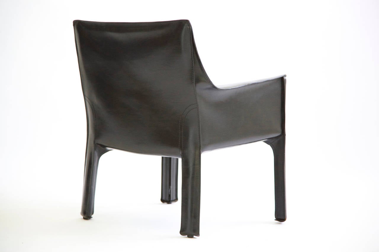 Late 20th Century Set of Four Mario Bellini Cab Armchairs
