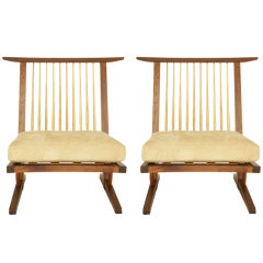 Pair of Nakashima Conoid Chairs