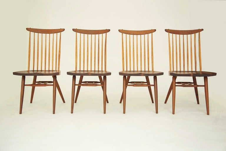 American Set of Eight Nakashima Dining Chairs