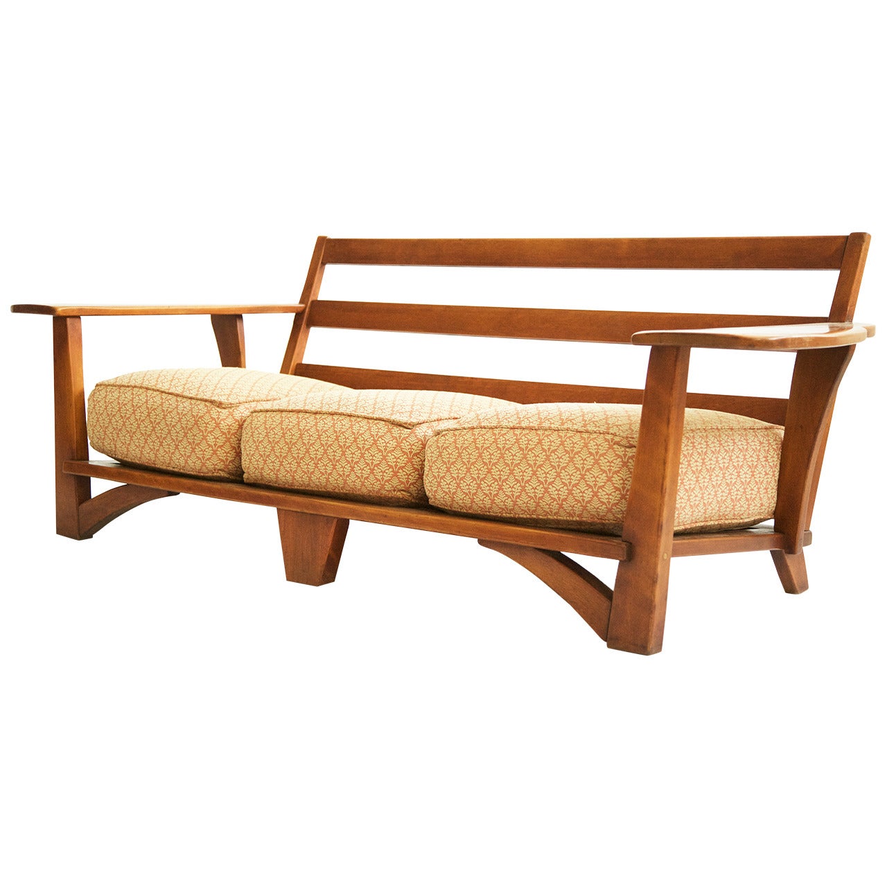 Cushman Paddle-Arm Three-Seat Sofa