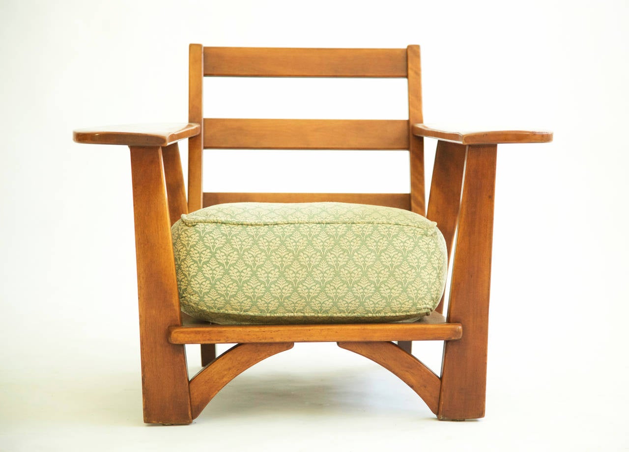 cushman paddle arm chair