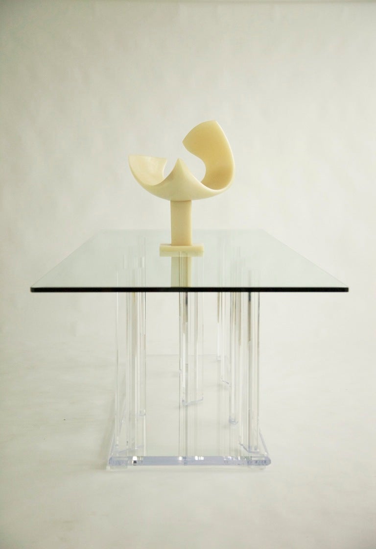 Late 20th Century Lucite Dining Table 