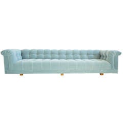 Edward Wormley Tufted Chesterfield Pair