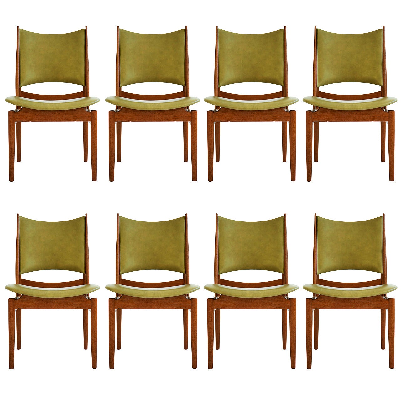 Set of Eight Finn Juhl Egyptian Chairs
