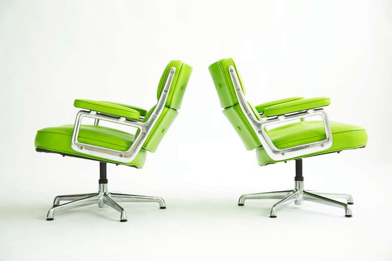 Mid-Century Modern Eames Time Life Swivel Lounges
