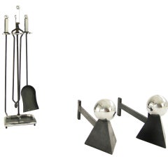 Samuel Marx Andirons and Fireplace Tools 5