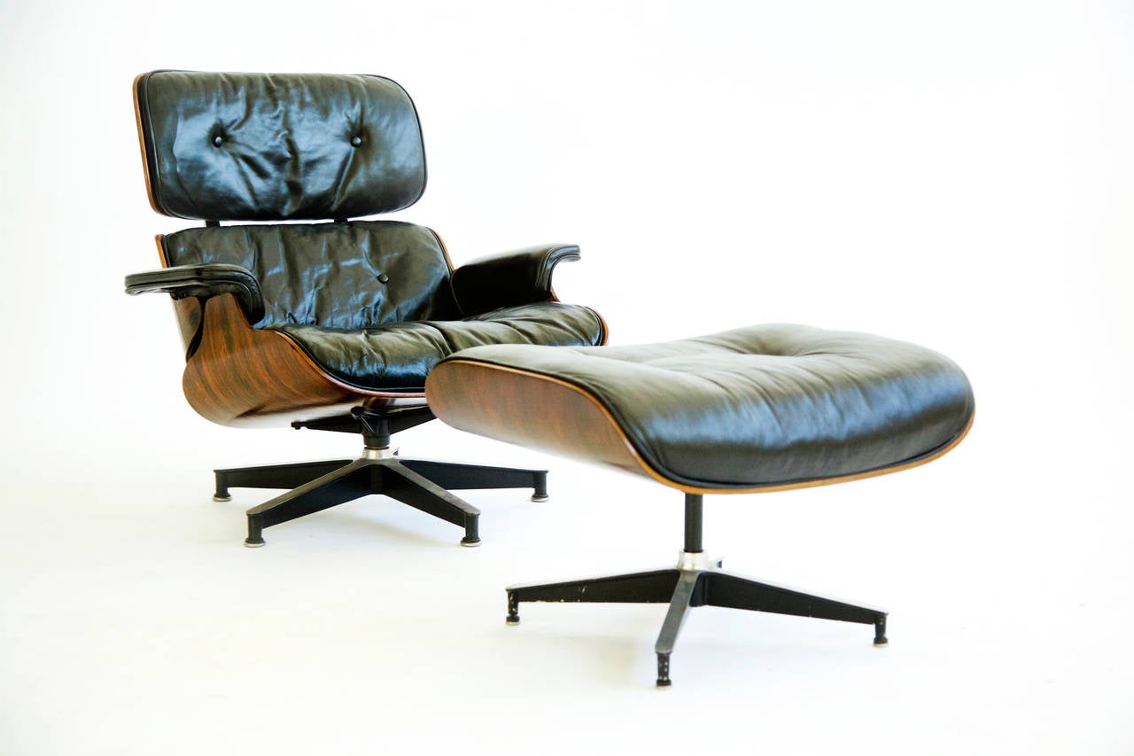 American Eames Lounge Chair and Ottoman