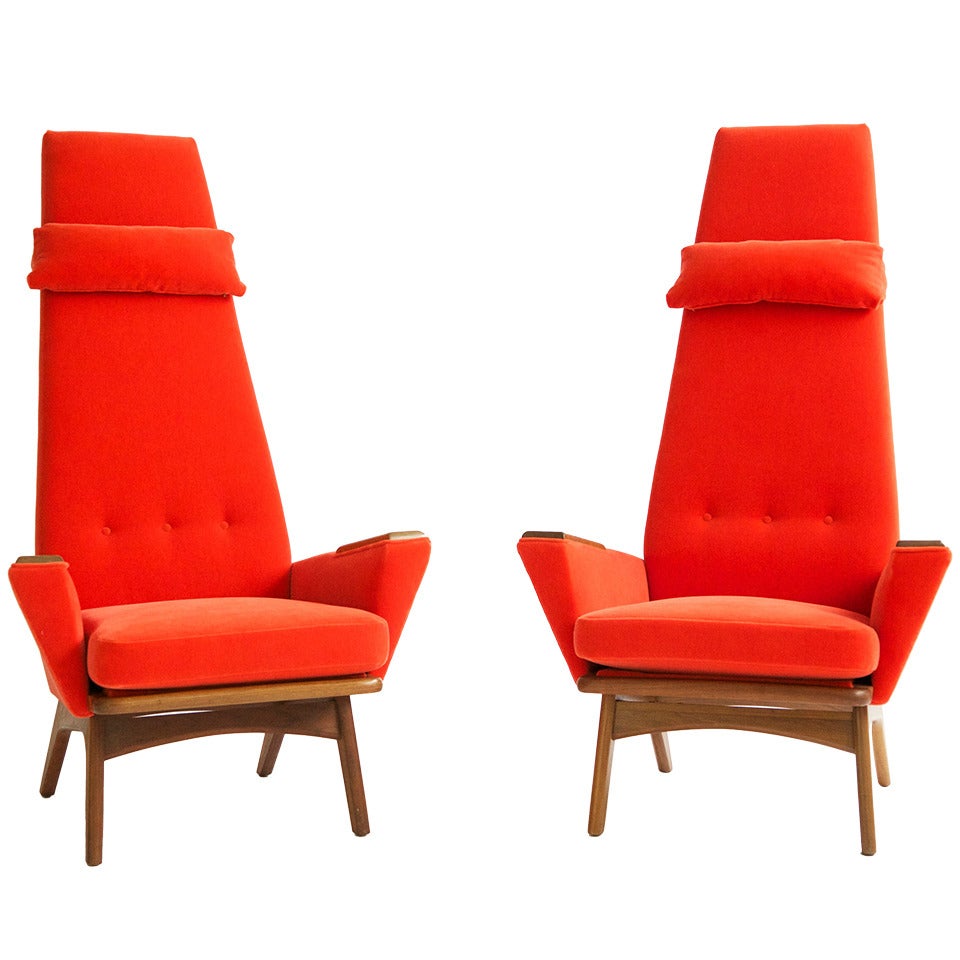 Adrian Pearsall Pair of Slim Jim Chairs