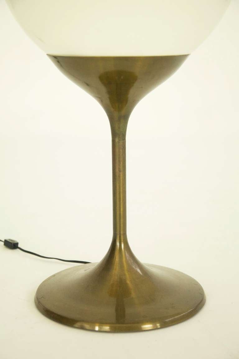 DOMINIONI Globe Floor Lamp, can sit on case table as well.
Super long cord (20') for long distance. bronze finish.