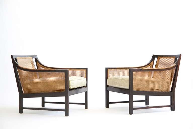 Mid-Century Modern Pair of Lounge Chairs Edward Wormley