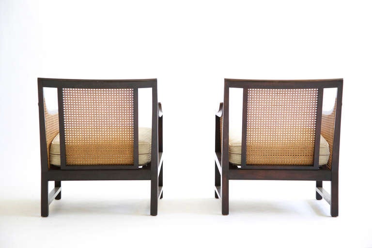 Pair of Lounge Chairs Edward Wormley In Excellent Condition In Chicago, IL