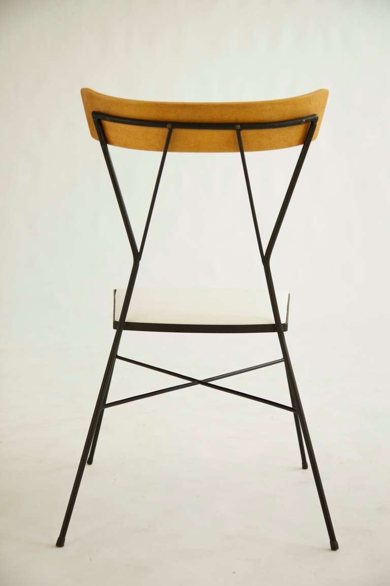 American Set of 4 Wrought Iron chairs by Paul McCobb