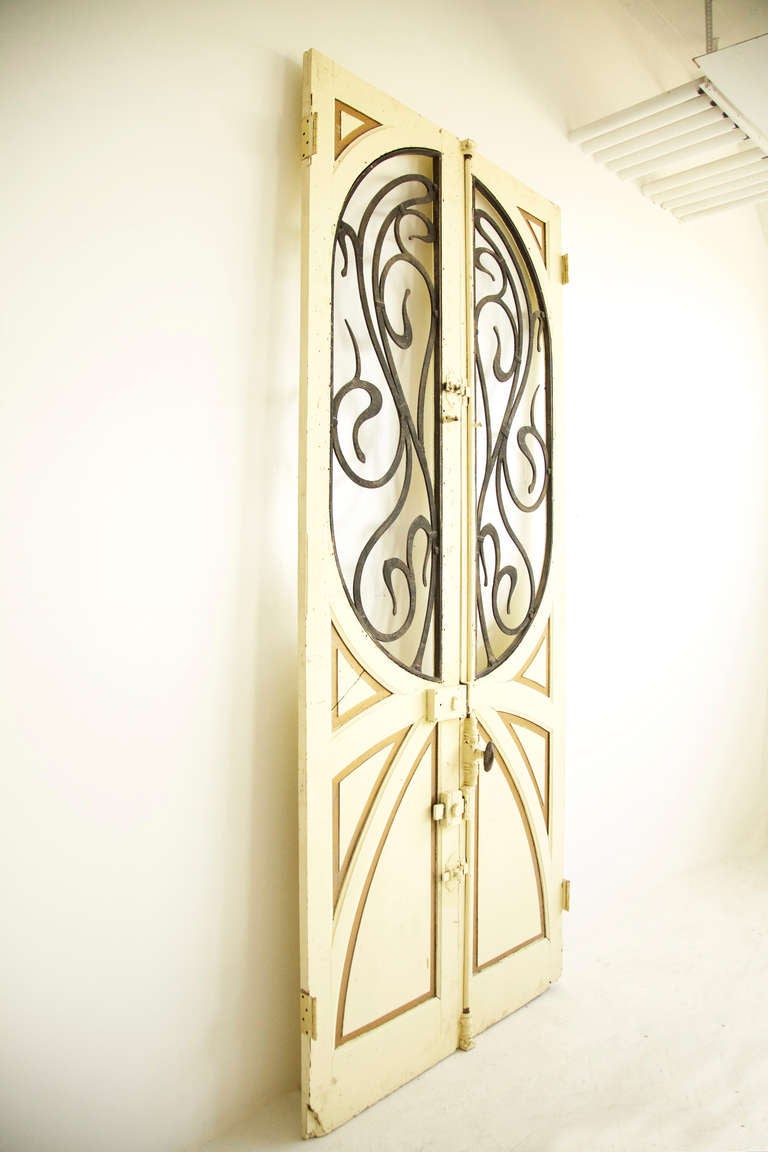 Pair of Art Nouveau Doors For Sale at 1stDibs