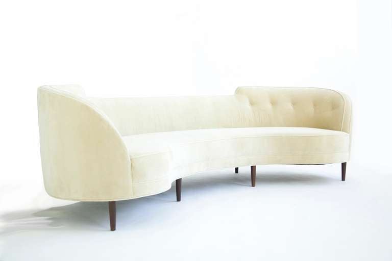 Wormley for Dunbar curved sofa, Model 5200 on 7