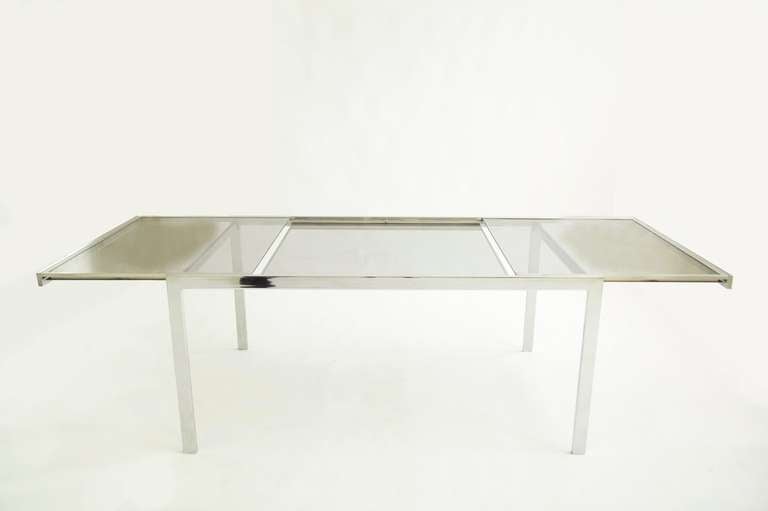 American Milo Baughman Adjustable Dining Table