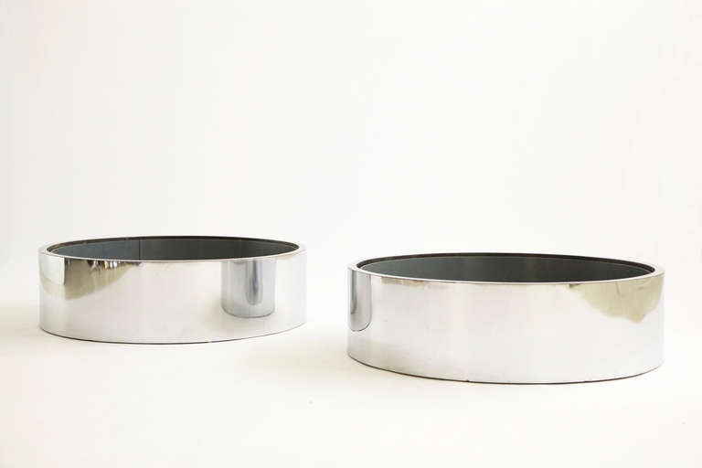 Pair of Miesian Architectural Planters, with removable liner, can be used indoors or outdoors.