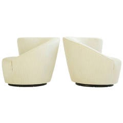 Vladimir Kagan Swivel Lounge Chairs 10