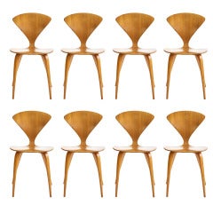 Set of Eight Cherner Dining Chairs