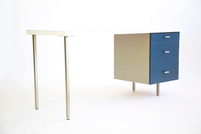 American George Nelson Steel Frame Desk