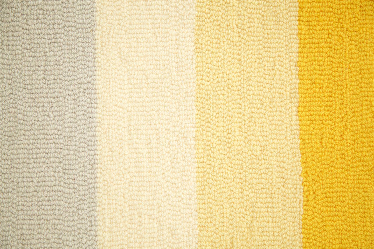 Hand-Knotted Josef Albers Homage to the Square Tapestry