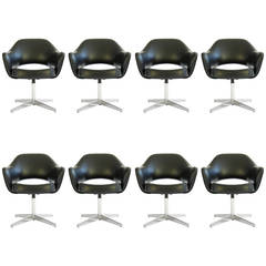 Set of Eight Eero Saarinen Dining Chairs