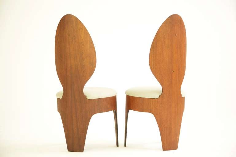 American Henry P. Glass Spoon Chairs