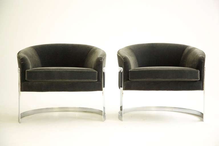 Mid-Century Modern Milo Baughman Lounge Chairs