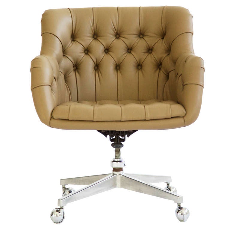 edward wormley tufted desk chair at 1stdibs edward wormley tufted desk chair at 1stdibs