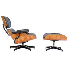 Retro Eames Lounge Chair and Ottoman
