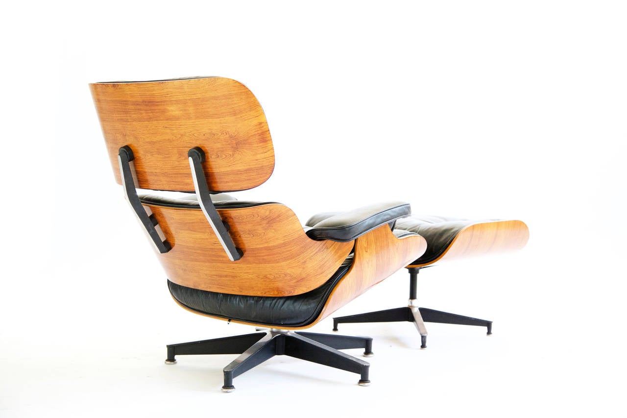 Mid-20th Century Eames Lounge Chair and Ottoman