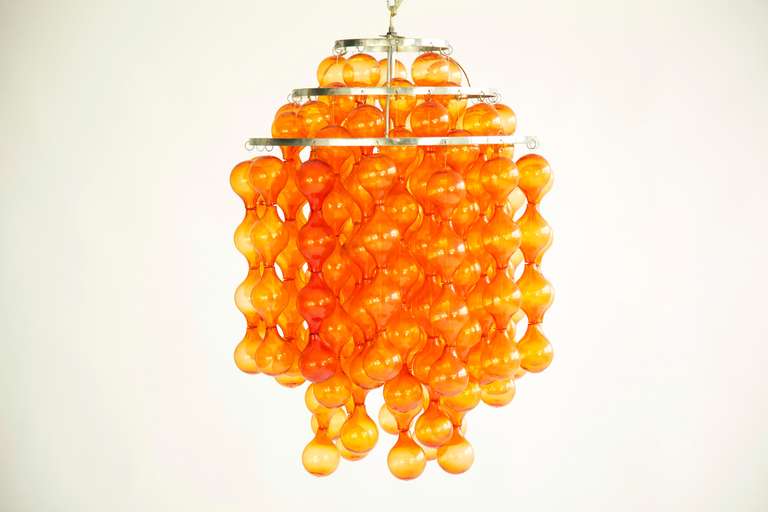 1970s chandelier inspired by Verner Panton.