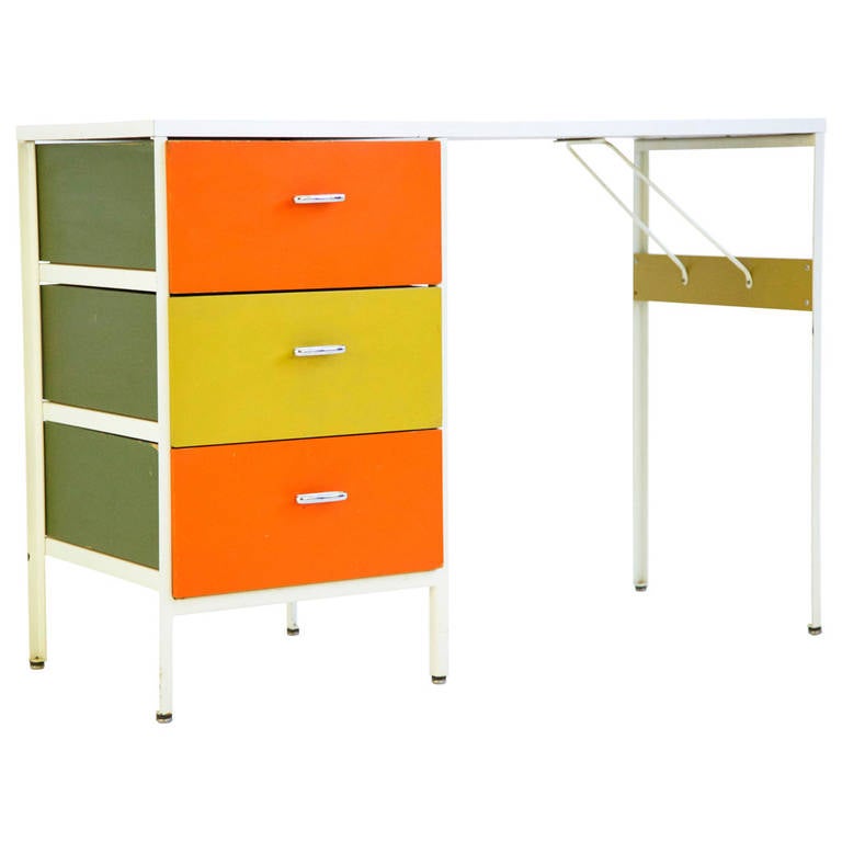 Nelson Steel Frame Desk at 1stDibs