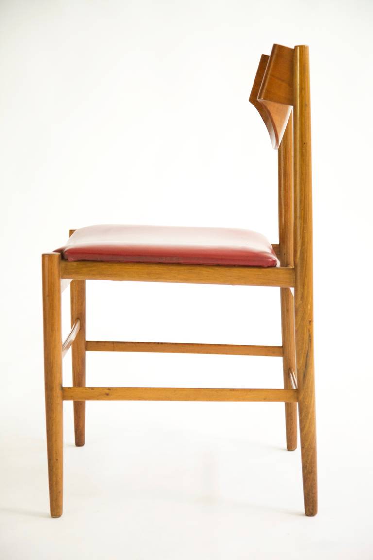 Mid-20th Century Gianfranco Frattini Ribbon Back Dining Chairs