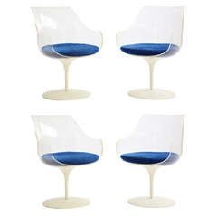 Irwin And Estelle Laverne Lucite Chairs Set of Four
