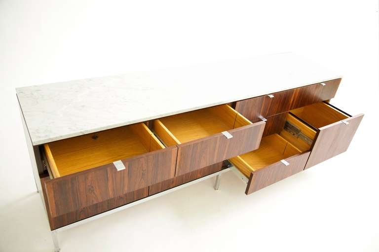American Florence Knoll Rosewood Credenza