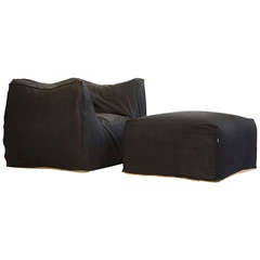 Mario Bellini Lounge Chair and Ottoman 9