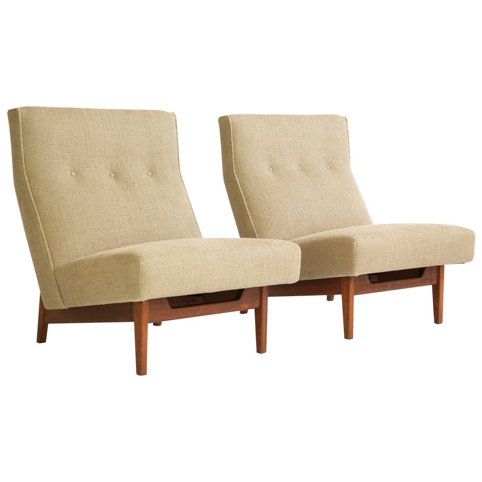 Jess Risom Lounge Chairs Pair