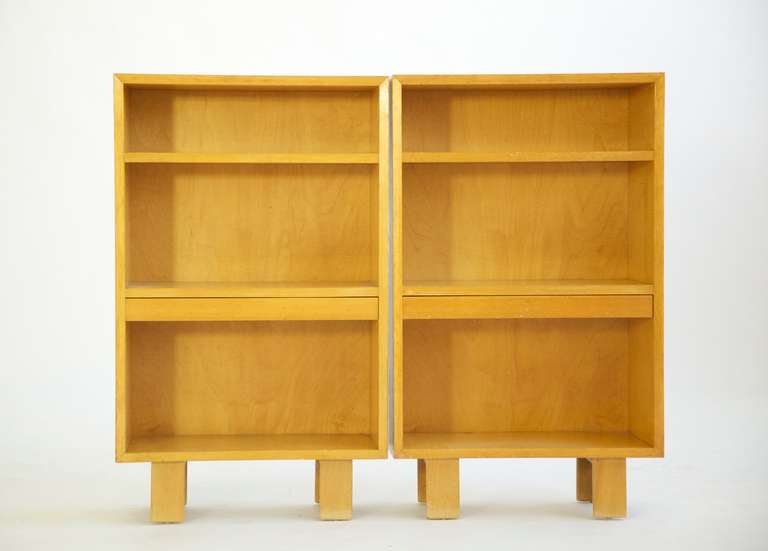 George Nelson cases for Herman Miller. Features pullout shelves that extend 8.5