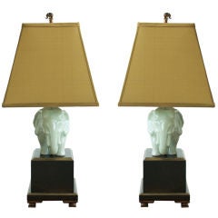 Vintage PAIR OF ELEPHANT LAMPS