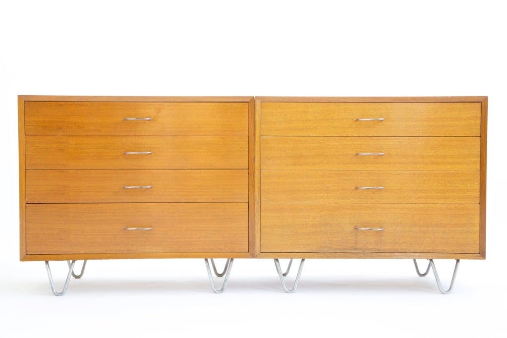 George Nelson For Herman Miller Pair Of Cases/dressers