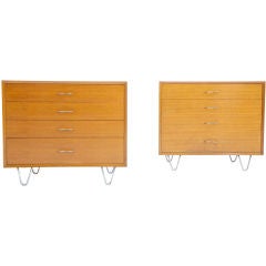 George Nelson For Herman Miller Pair Of Cases/dressers