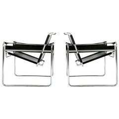 Antique Pair of Lounge Chairs by Marcel Breuer