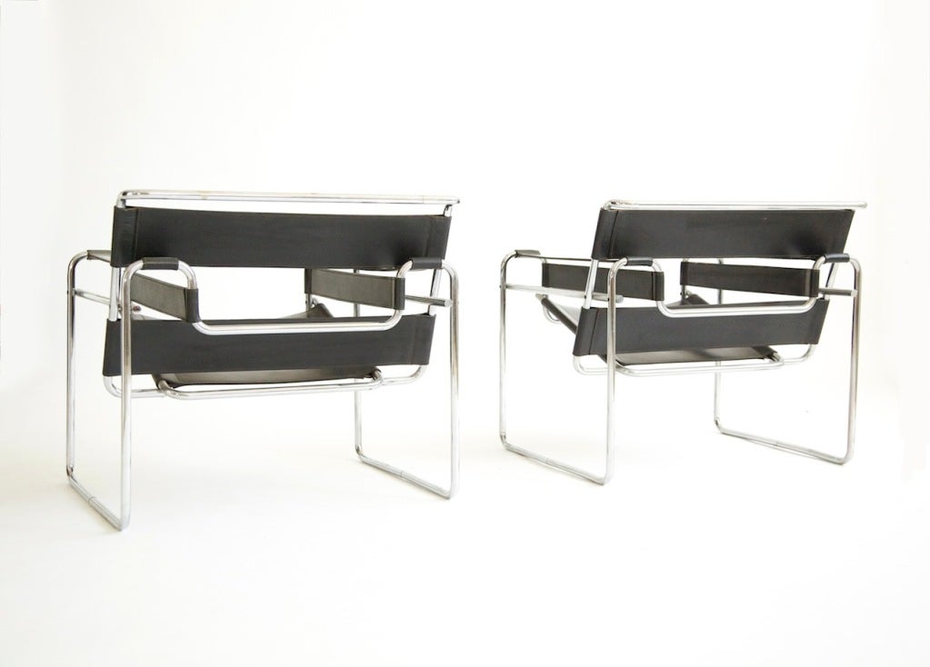 20th Century Pair of Lounge Chairs by Marcel Breuer