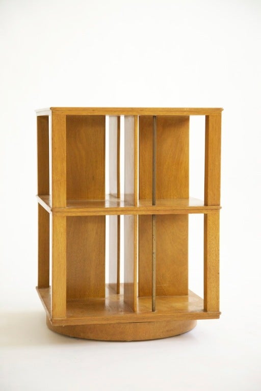 EDWARD WORMLEY Revolving Book Case In Excellent Condition In Chicago, IL
