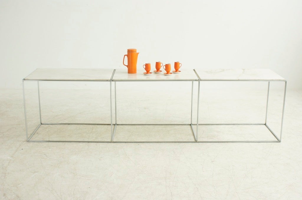 Mid-Century Modern Abstracta Shelving Sofa Table