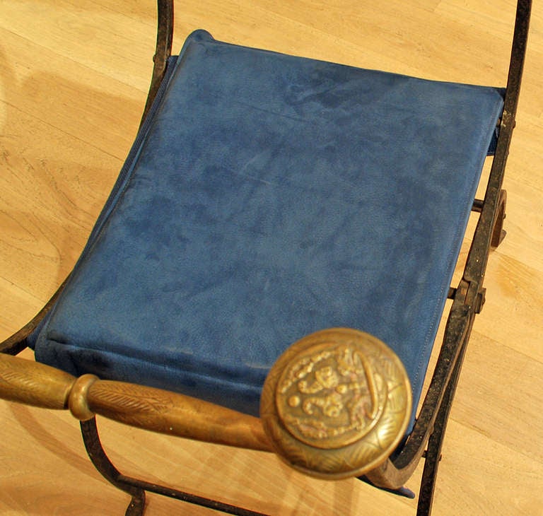 19th Century A Pair of Good Antique Italian Savanarola Chairs
