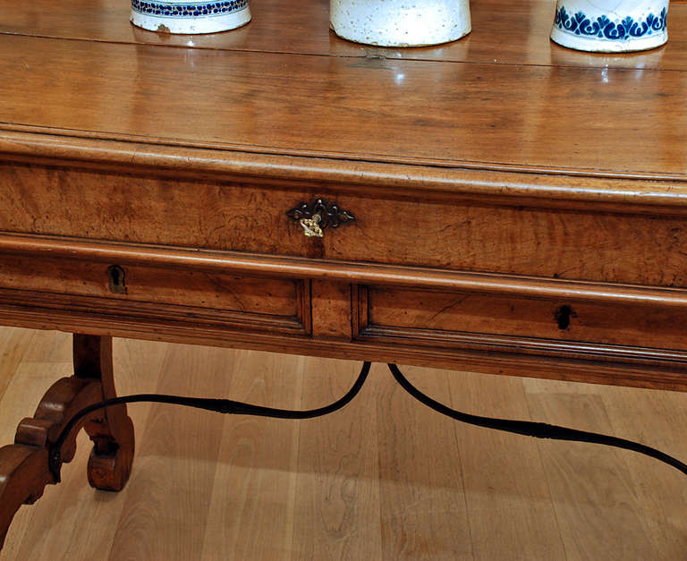 Walnut Early Spanish San Felipe Drop Front Desk - Circa 1750